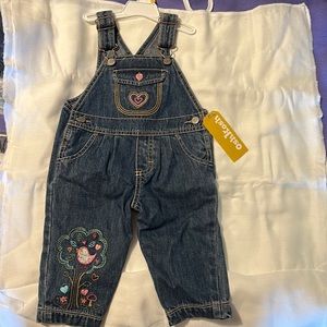 12 month girls overalls NWT